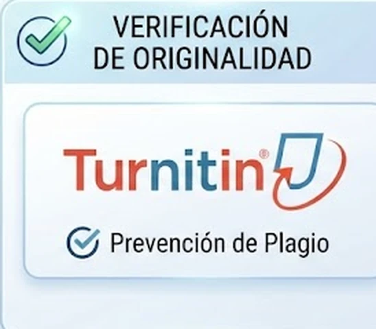 Panel de verificación de originalidad con Turnitin, prevención de plagio
